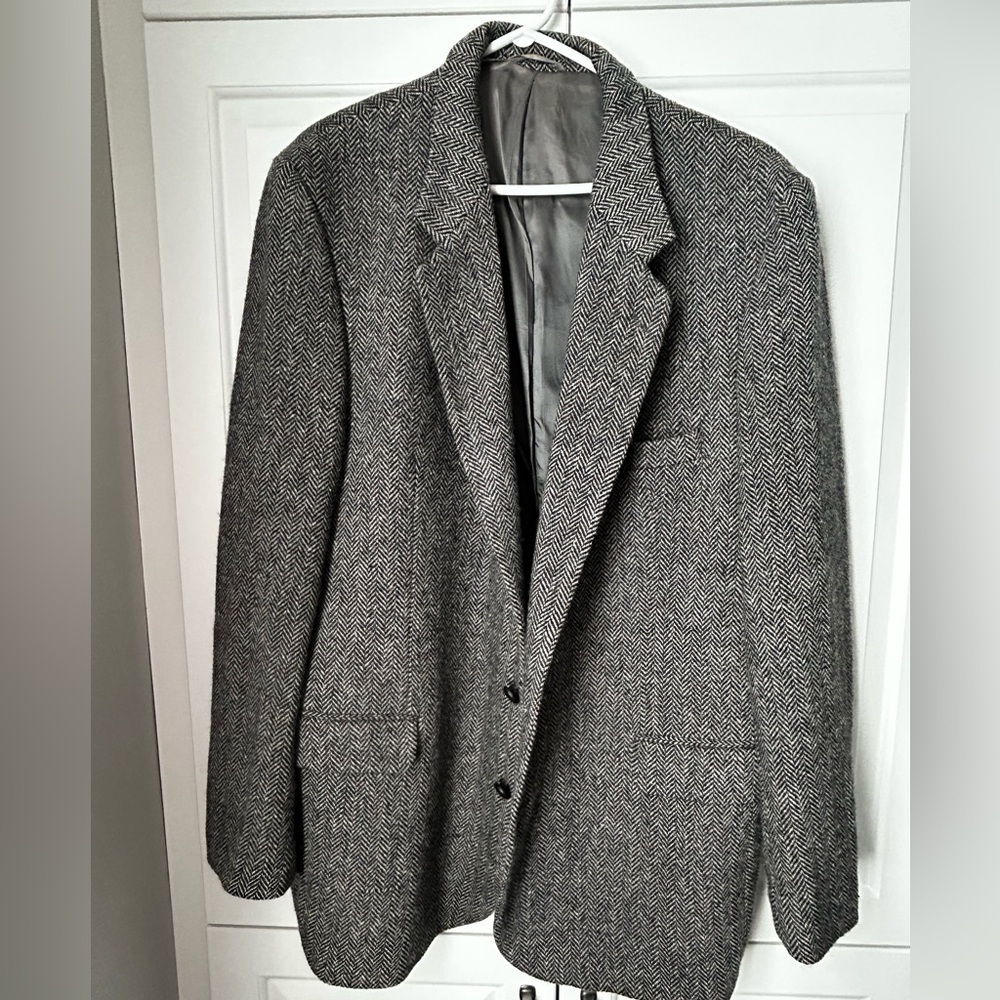 Sears Gray Herringbone Sport Coat